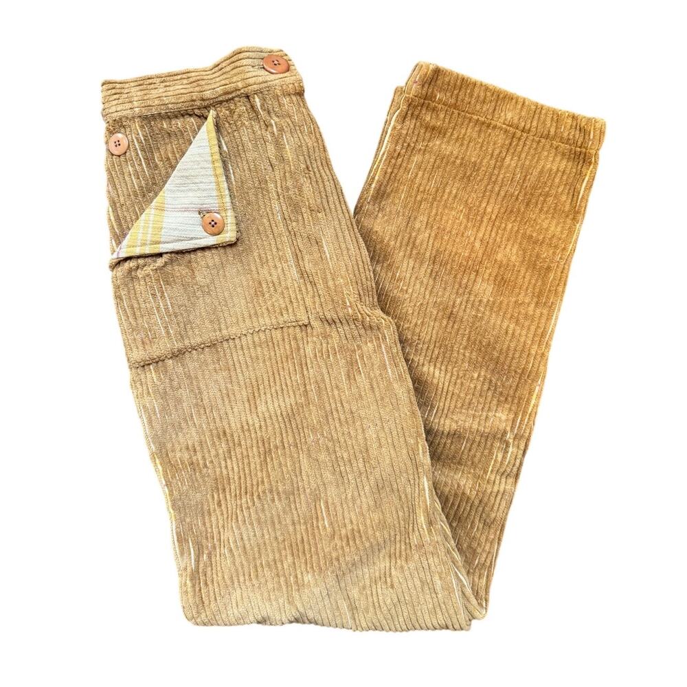 Ilana Kohn | Women's Hank Pants Golden Tan Corduroy Trouser Academia Size 00
